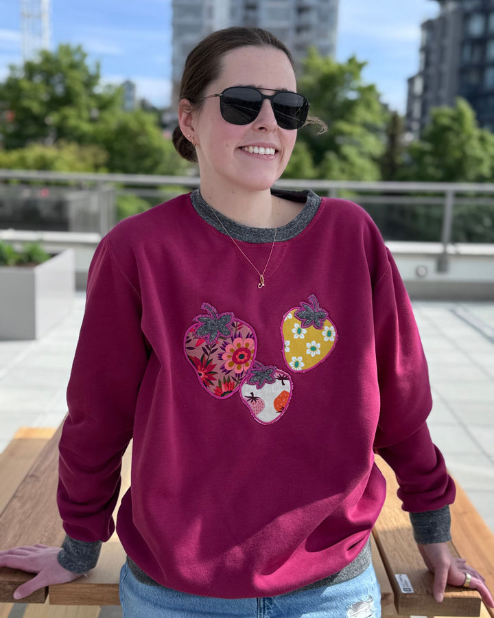Pick Me Berry Crewneck