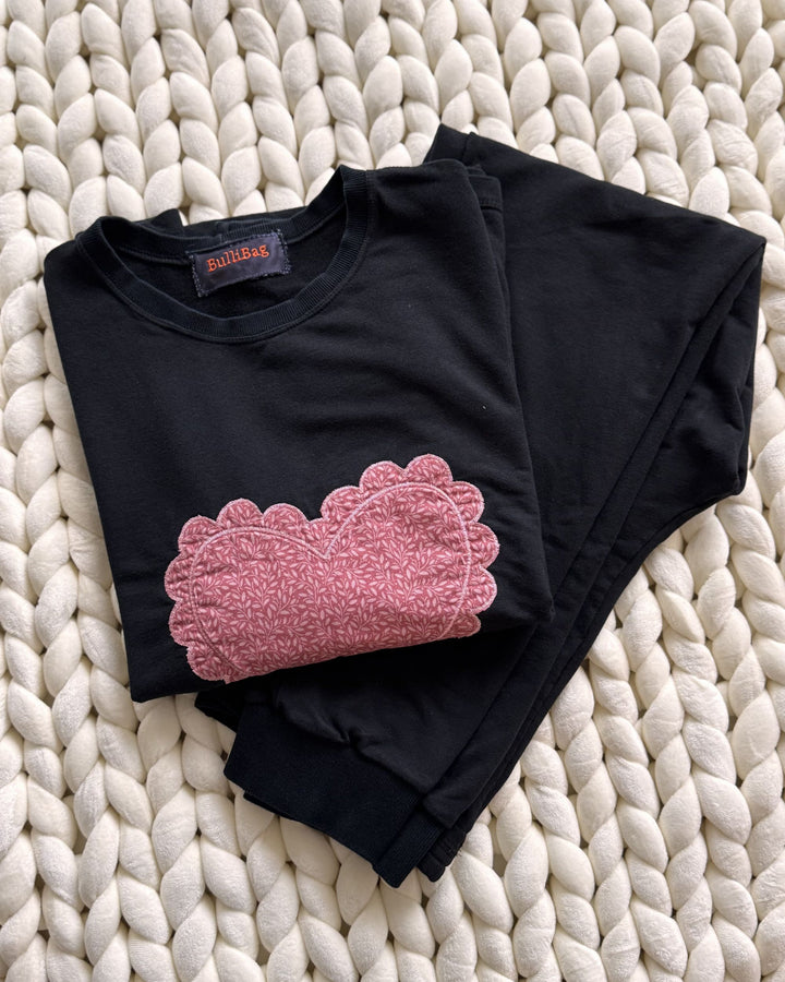 Midnight Rose Heart PJ Set