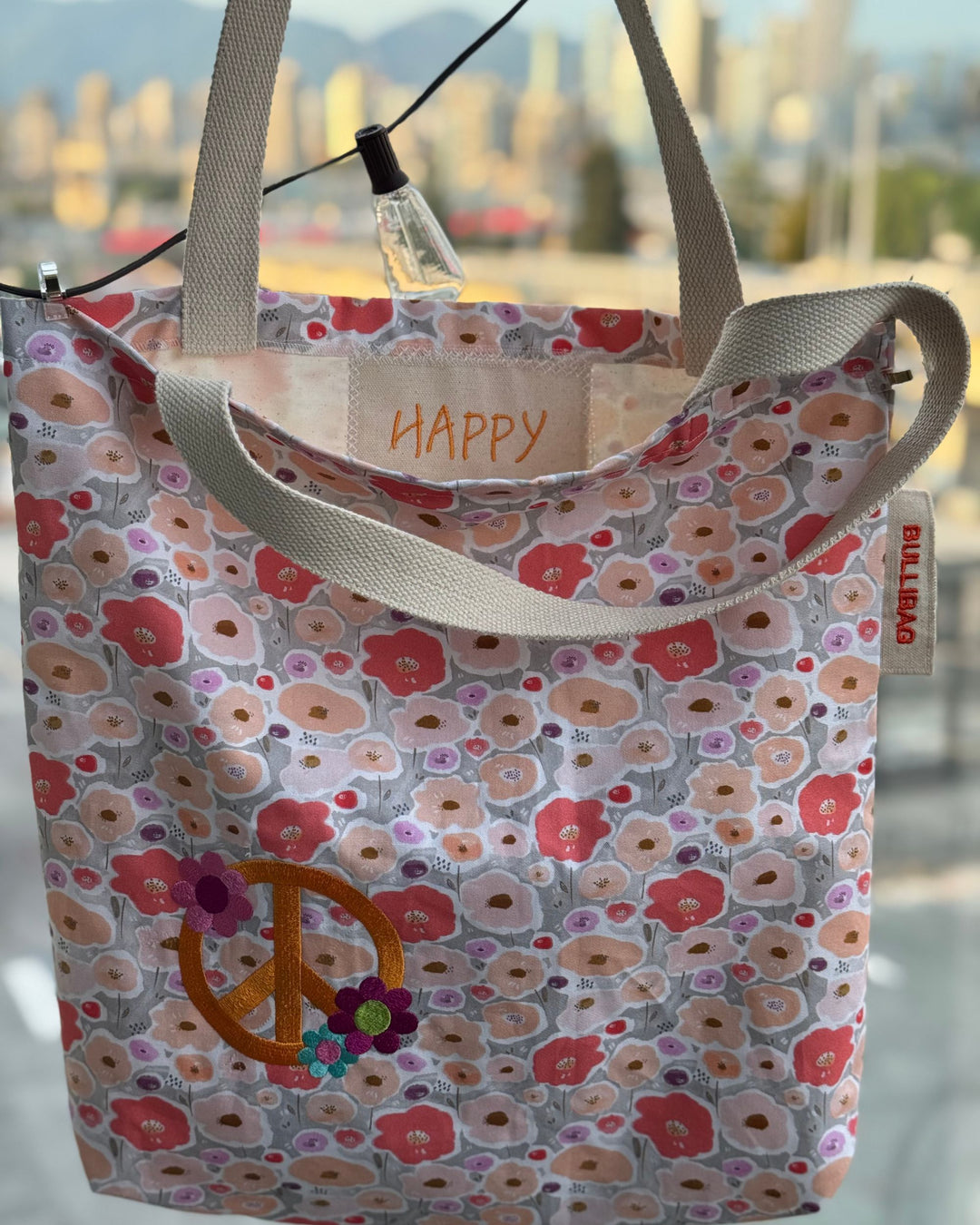 BULLIBAG | Peacefully Happy Tote 🌸✌️